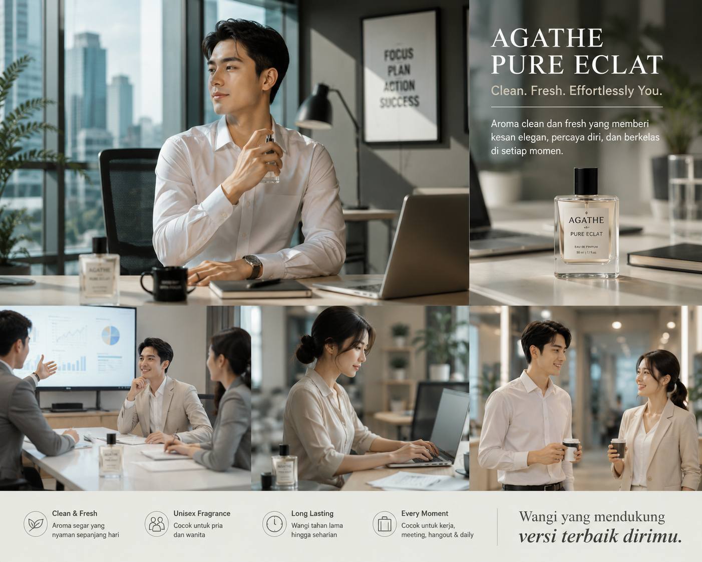 Kenapa Agathe Pure Eclat Jadi Parfum Unisex Favorit dengan Aroma Clean dan Fresh?